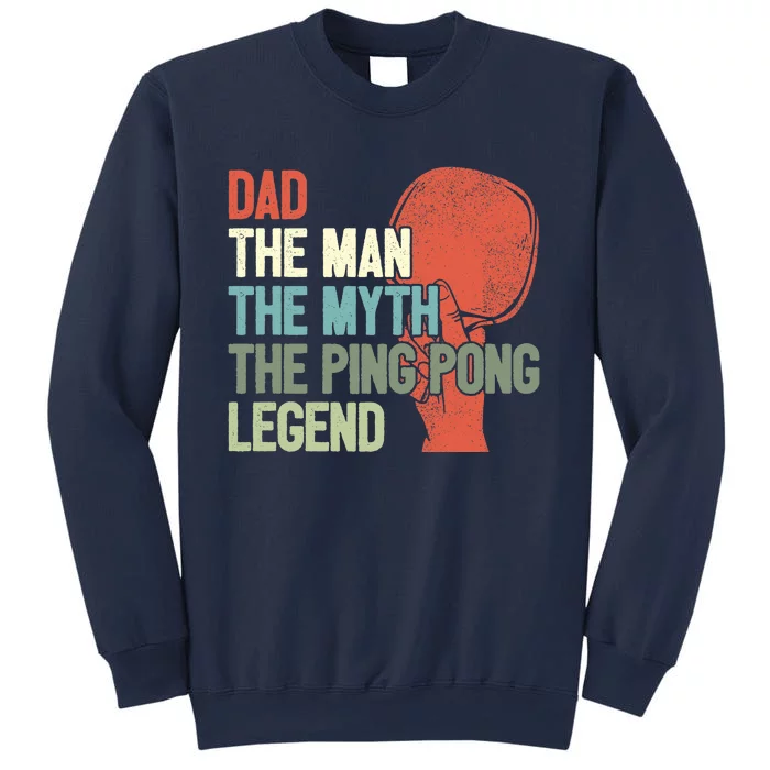 Dad Table Tennis Player Father Ping Pong Daddy PingPong Premium Sweatshirt