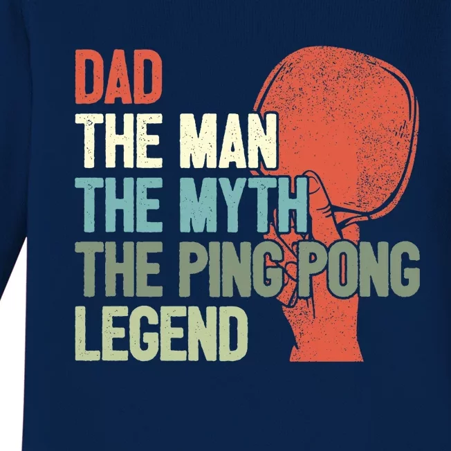 Dad Table Tennis Player Father Ping Pong Daddy PingPong Premium Baby Long Sleeve Bodysuit