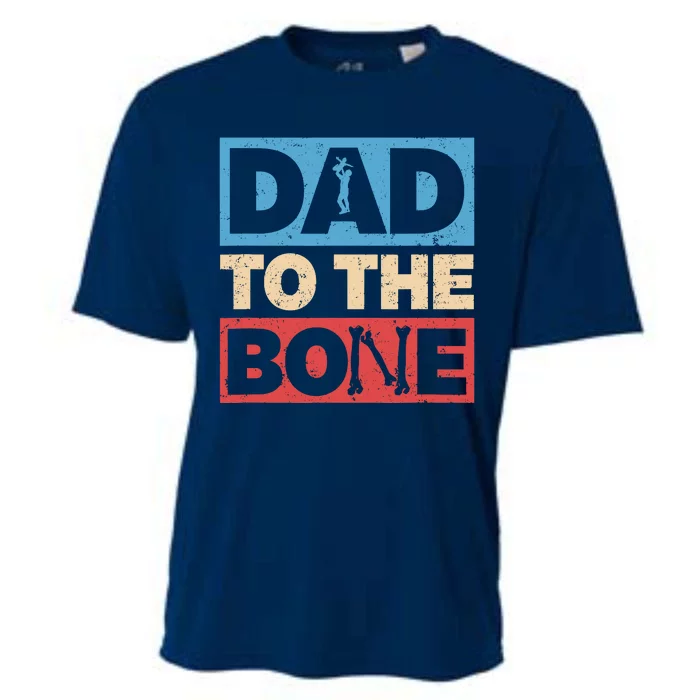 Dad To The Bone Bad Dad Humor Cooling Performance Crew T-Shirt