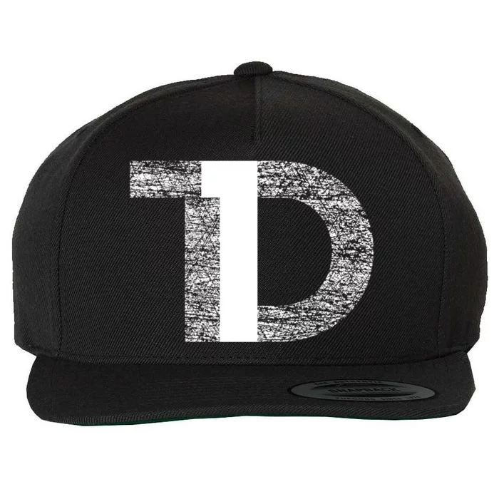 Distressed T1d Type One Diabetes Awareness Great Gift Wool Snapback Cap