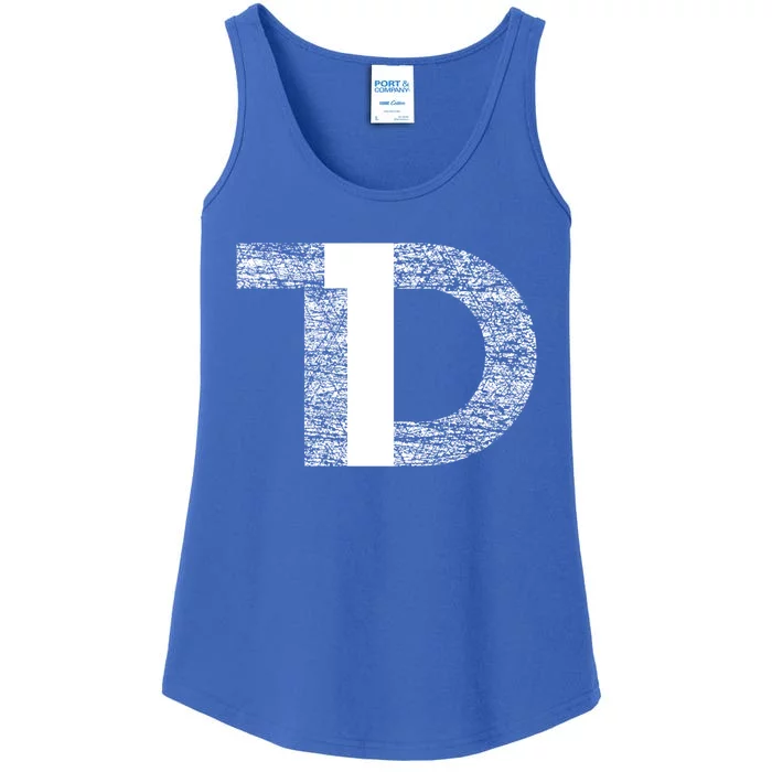 Distressed T1d Type One Diabetes Awareness Great Gift Ladies Essential Tank