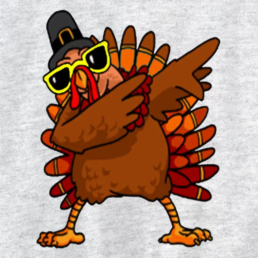 Dabbing Turkey, Thanksgiving Funny Cute Kids Sweatshirt