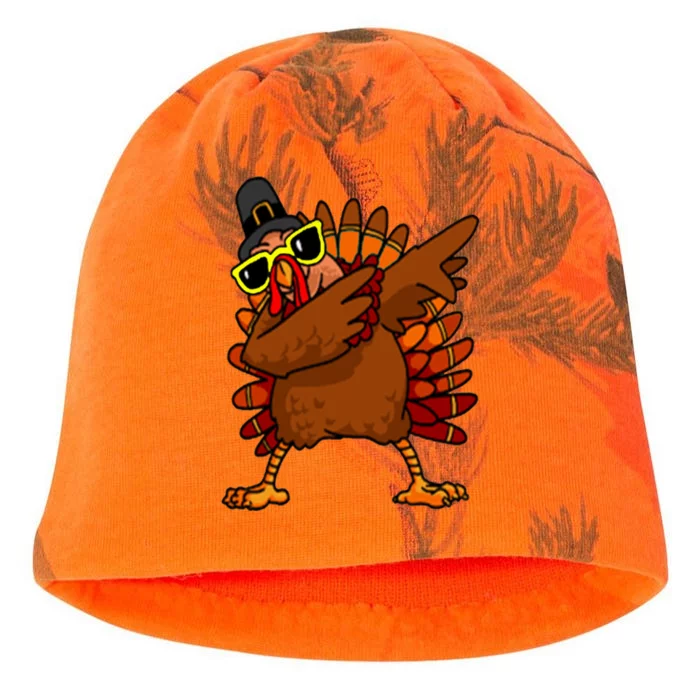 Dabbing Turkey, Thanksgiving Funny Cute Kati - Camo Knit Beanie