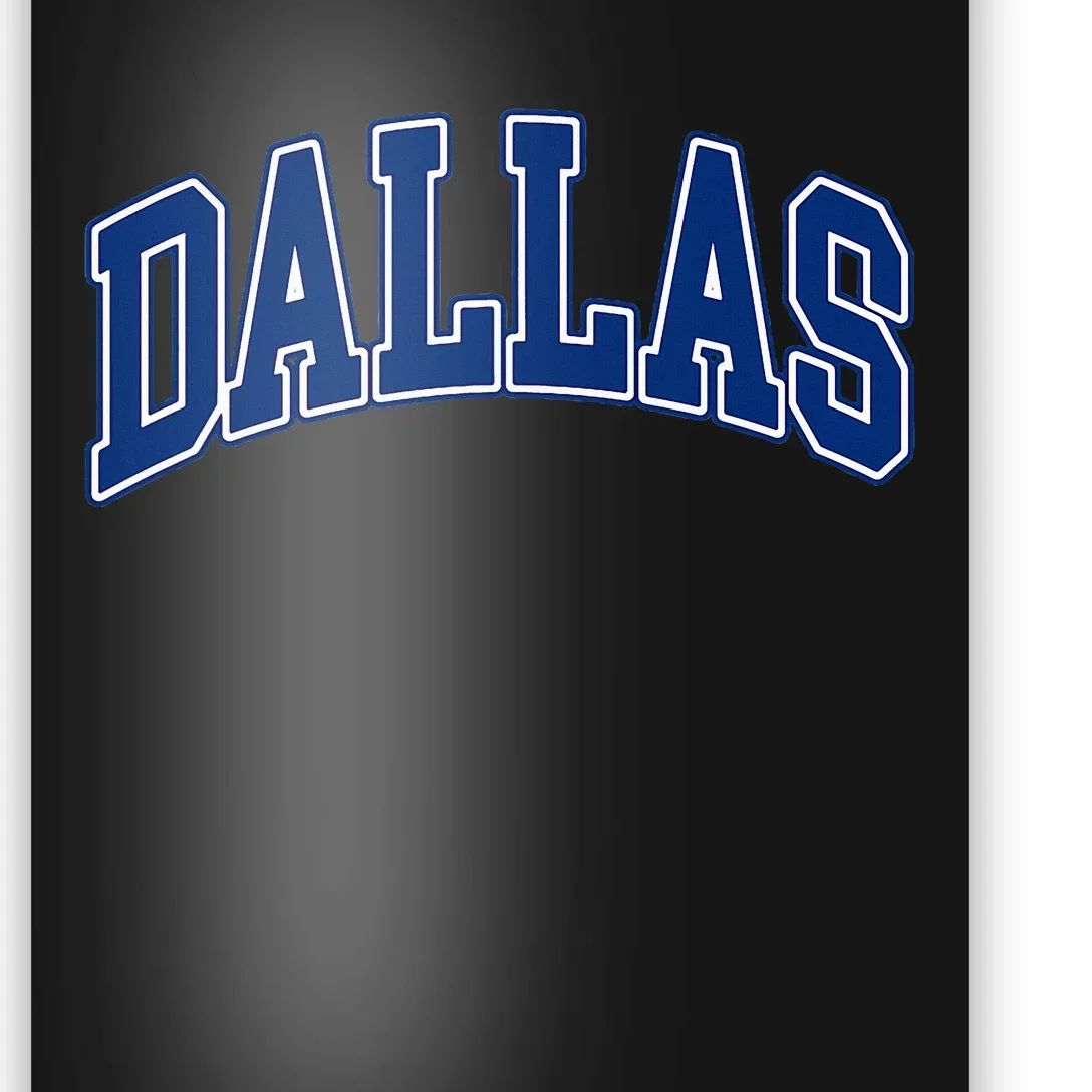 Dallas Texas Throwback Design Print Classic Poster