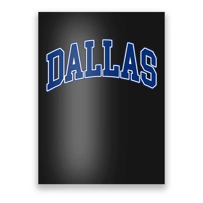 Dallas Texas Throwback Design Print Classic Poster