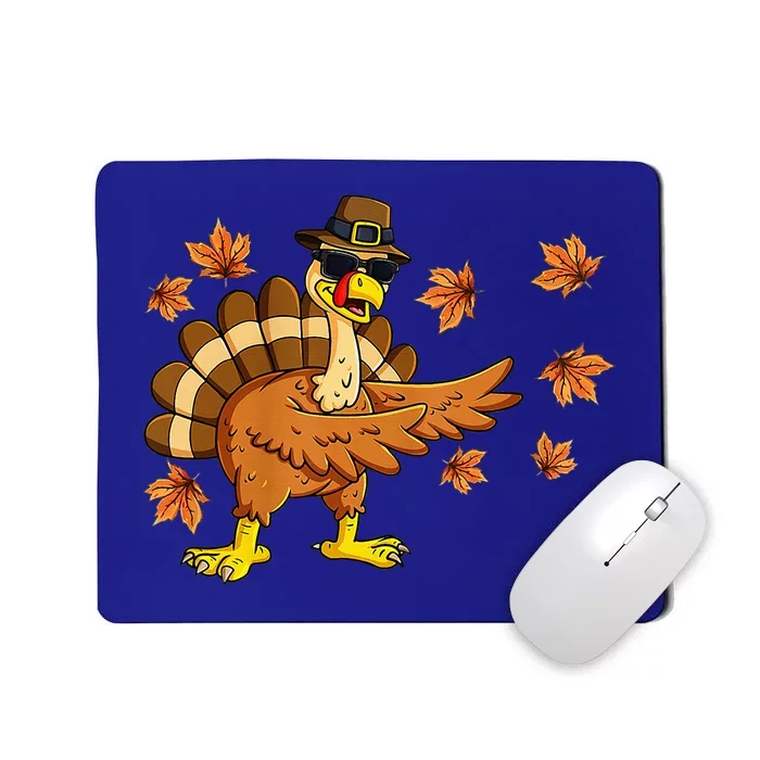 Dabbing Turkey Thanksgiving Day Gifts Pilgrim Mousepad