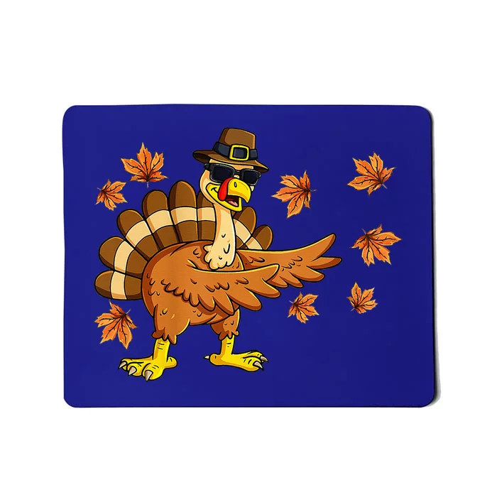 Dabbing Turkey Thanksgiving Day Gifts Pilgrim Mousepad