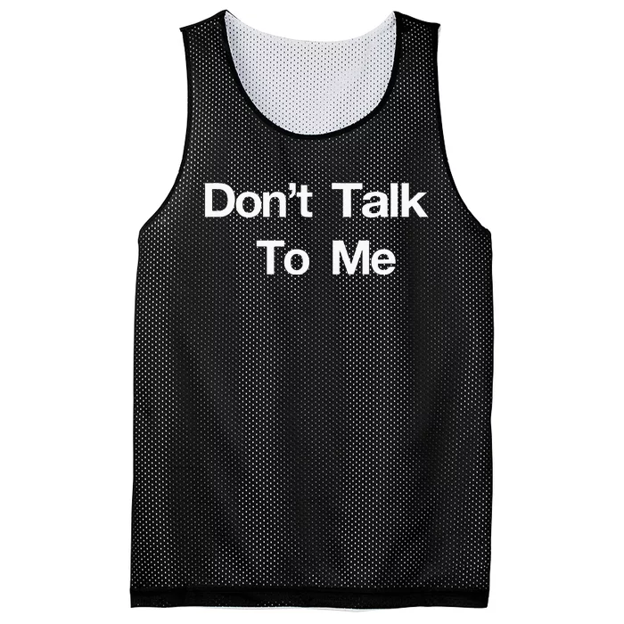 Dont Talk To Me Mesh Reversible Basketball Jersey Tank