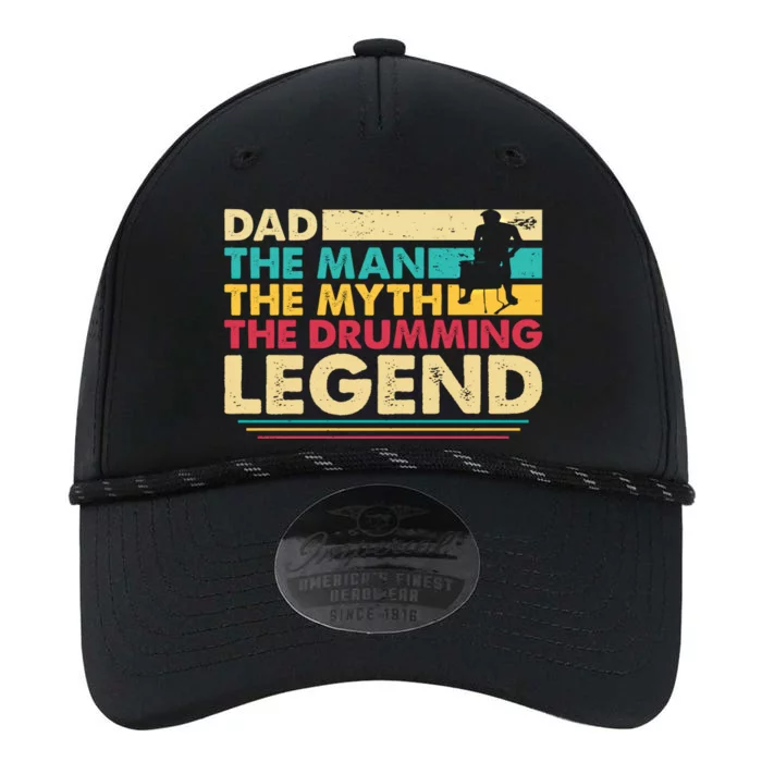 Dad The The Myth The Drumming Legend Gift Performance The Dyno Cap