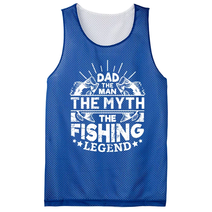 Dad The The Myth The Fishing Legend Gift Mesh Reversible Basketball Jersey Tank