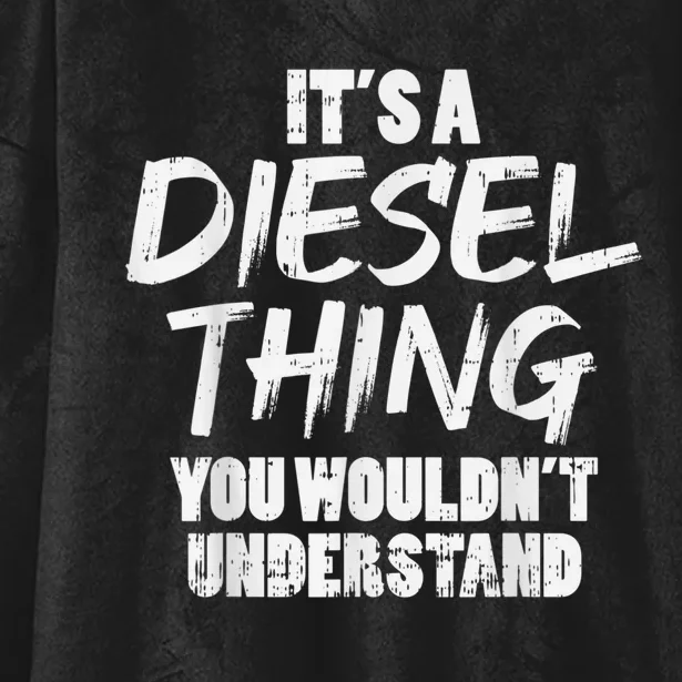 Diesel Thing Trucking Truck Driver Trucker Mechanic Hooded Wearable Blanket