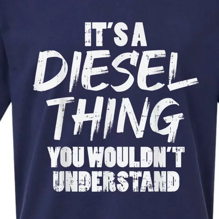 Diesel Thing Trucking Truck Driver Trucker Mechanic Sueded Cloud Jersey T-Shirt