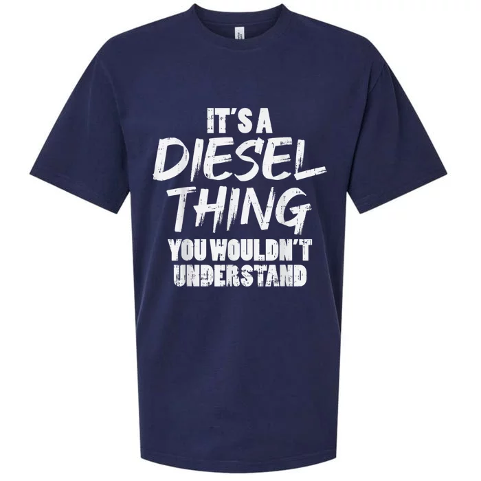 Diesel Thing Trucking Truck Driver Trucker Mechanic Sueded Cloud Jersey T-Shirt