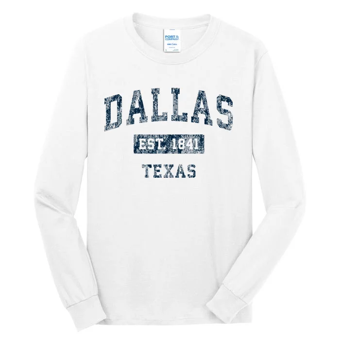 Dallas Texas Tx Vintage Sports Design Tall Long Sleeve T-Shirt