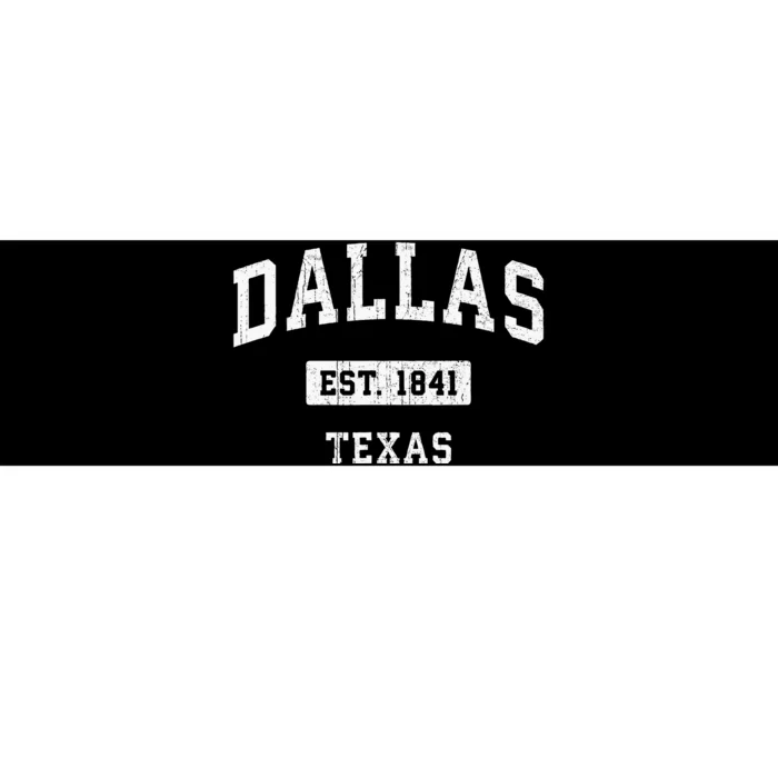 Dallas Texas Tx Vintage Athletic Sports Design Bumper Sticker