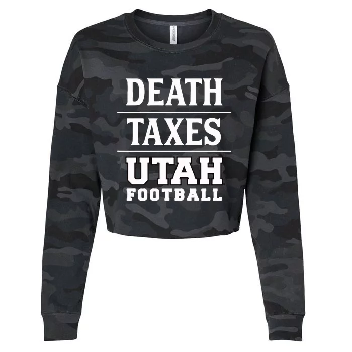 Death Texas Utah Football Cropped Pullover Crew