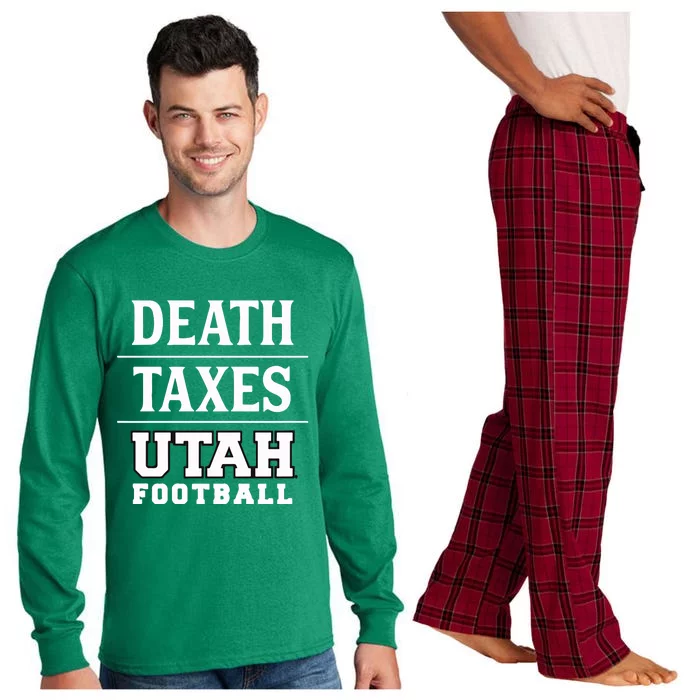 Death Texas Utah Football Long Sleeve Pajama Set