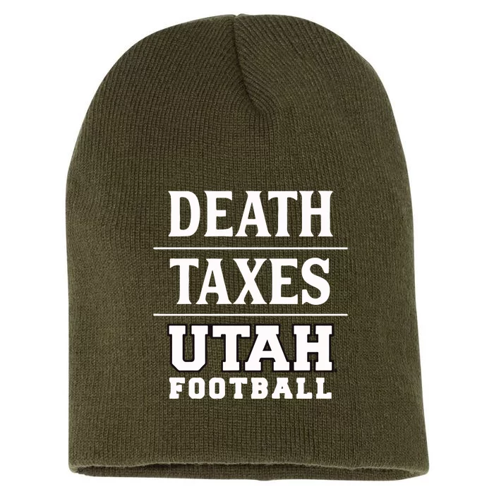 Death Texas Utah Football Short Acrylic Beanie