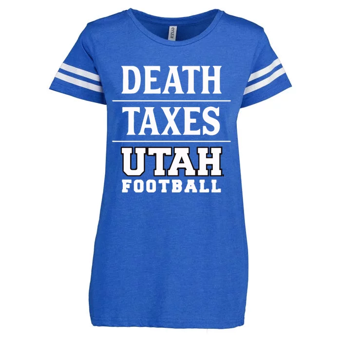 Death Texas Utah Football Enza Ladies Jersey Football T-Shirt