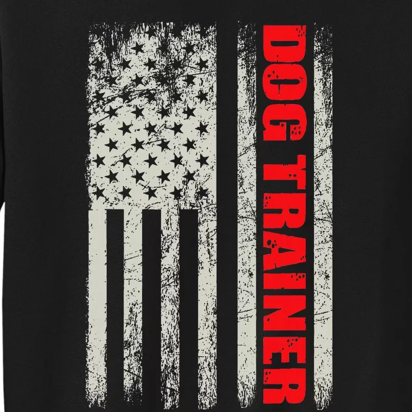 Dog Trainer Usa Flag Dog Training Fun K9 Training Show Dog Sweatshirt