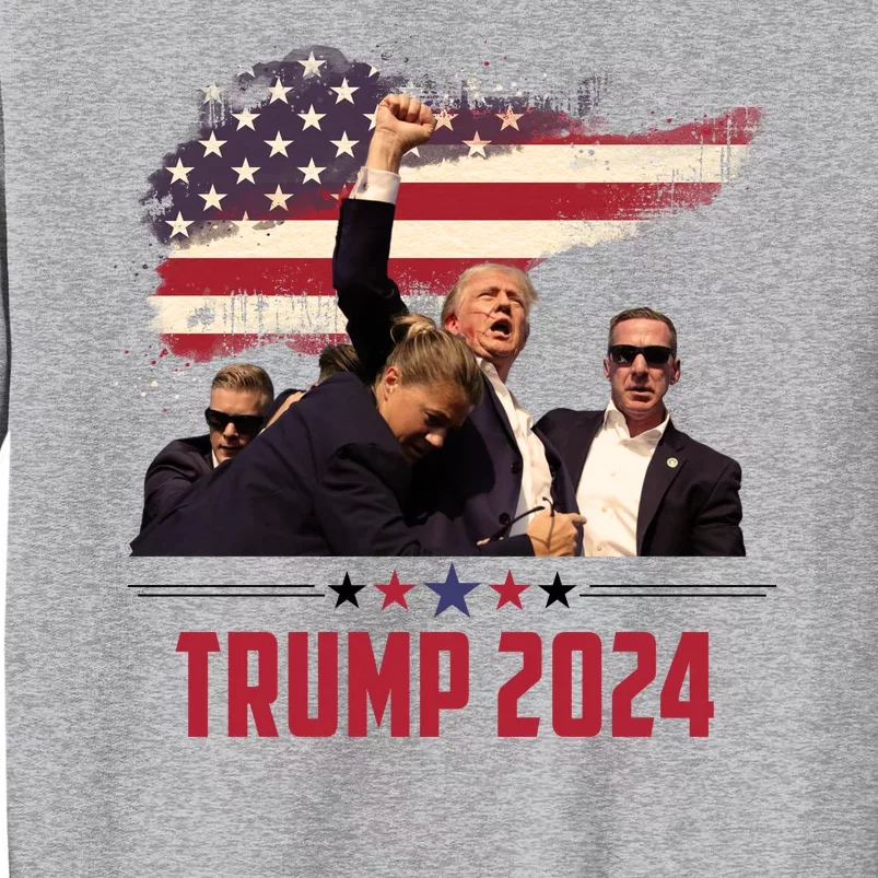 Donald Trump Usa Flag Fist Fight Election 2024 Sweatshirt