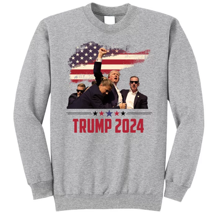 Donald Trump Usa Flag Fist Fight Election 2024 Sweatshirt