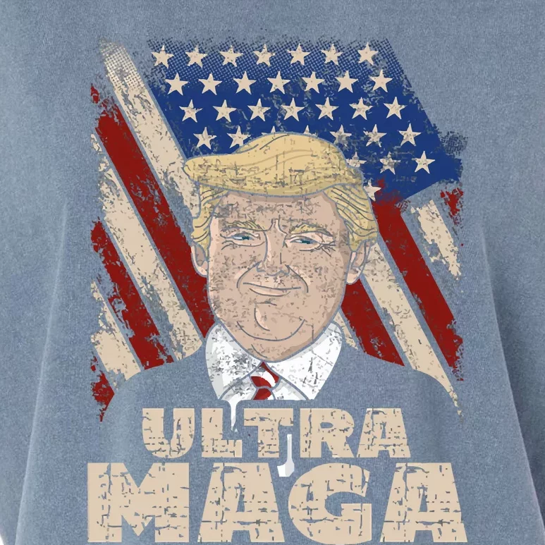 Donald Trump Ultra Maga Garment-Dyed Women's Muscle Tee