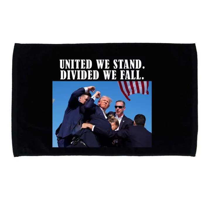 Donald Trump United We Stand Dived We Fall Microfiber Hand Towel