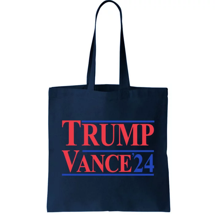 Donald Trump Vance 2024 Retro Stripe Trump Vance Tote Bag