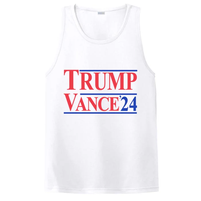 Donald Trump Vance 2024 Retro Stripe Trump Vance Performance Tank