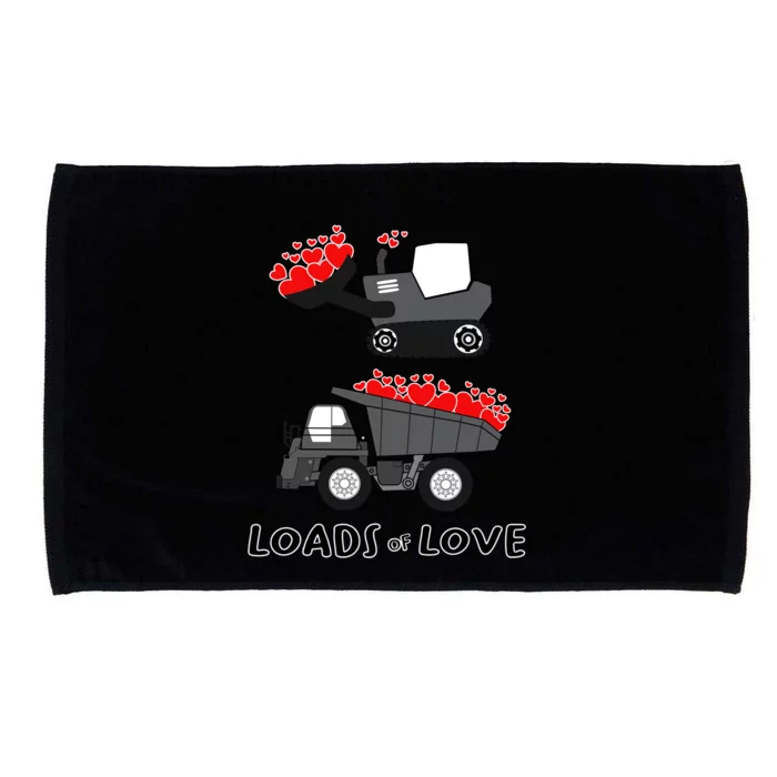 Dump Truck Valentine's Day Of Lover Gift Microfiber Hand Towel