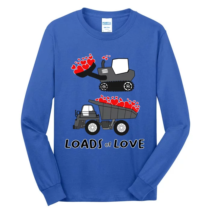 Dump Truck Valentine's Day Of Lover Gift Tall Long Sleeve T-Shirt