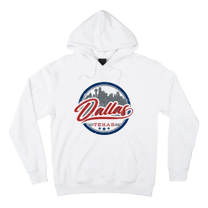 Dallas Texas Vintage Travel Stamp Hoodie