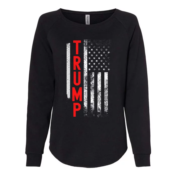 Donald Trump Vintage USA Flag 2024 Womens California Wash Sweatshirt