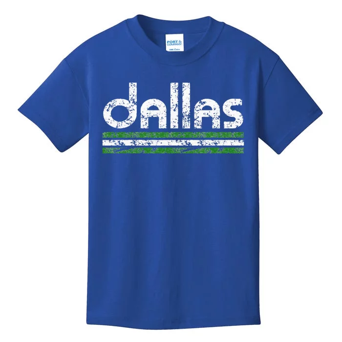 Dallas Texas Vintage Weathered Throwback Kids T-Shirt