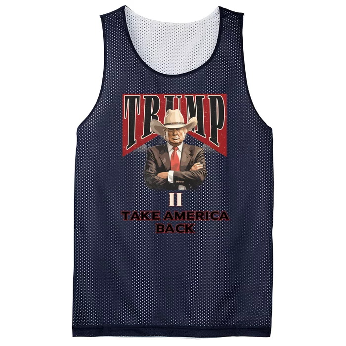 Donald Trump Won Inauguration Election 2024 Maga Mesh Reversible Basketball Jersey Tank