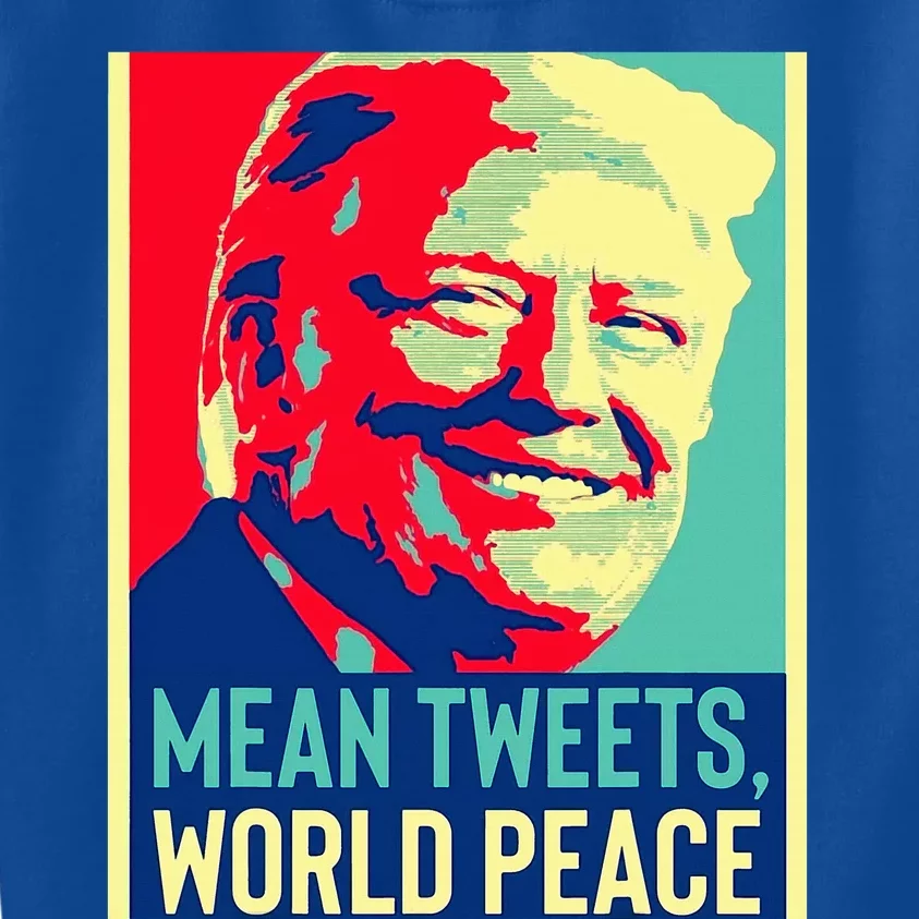 Donald Trump World Peace And Mean Tweets 2024 Kids Sweatshirt