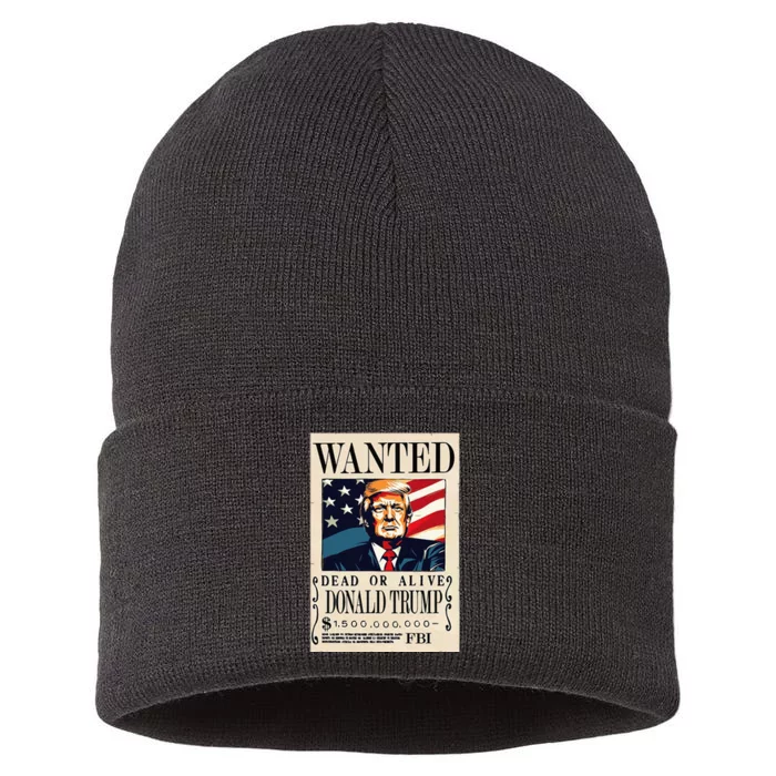 Donald Trump Wanted 1.5 Billion Funny Sustainable Knit Beanie