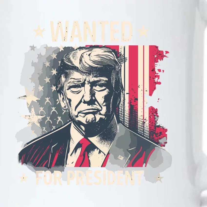 Donald Trump Wanted For President Black Color Changing Mug