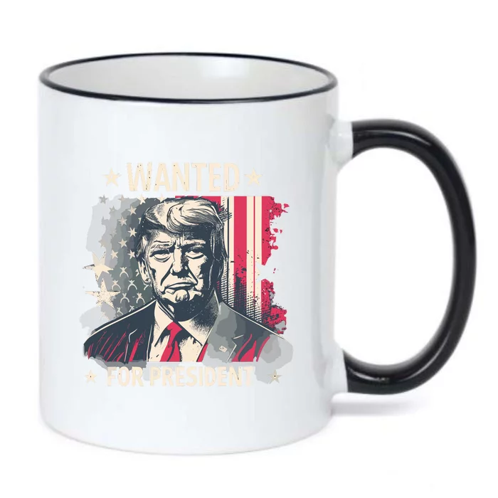 Donald Trump Wanted For President Black Color Changing Mug