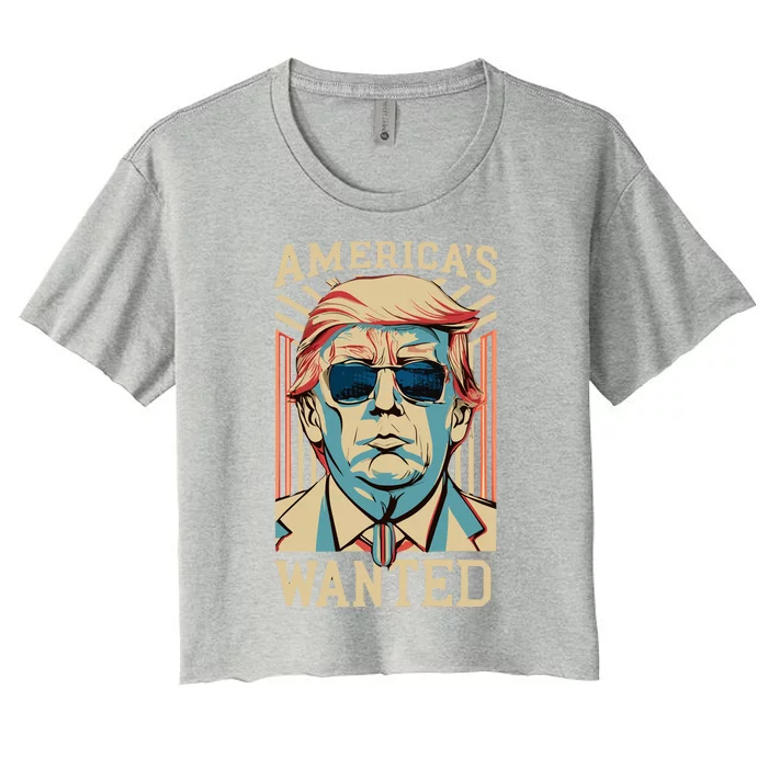 Donald Trump Wanted Women's Crop Top Tee