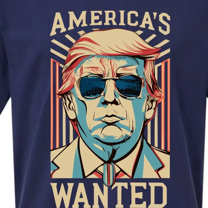 Donald Trump Wanted Sueded Cloud Jersey T-Shirt