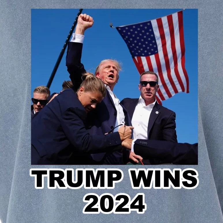 Donald Trump Wins 2024 Election Gun Shot Fired At Rally Garment-Dyed Women's Muscle Tee