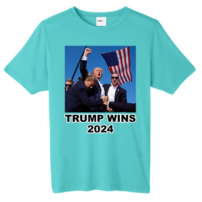 Donald Trump Wins 2024 Election Gun Shot Fired At Rally ChromaSoft Performance T-Shirt