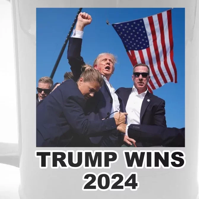 Donald Trump Wins 2024 Election Gun Shot Fired At Rally Front & Back Beer Stein