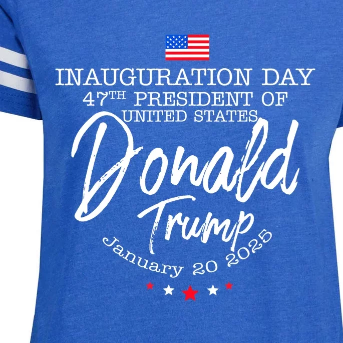 Donald Trump Won 2024 Election Inauguration Funny Gift Enza Ladies Jersey Football T-Shirt