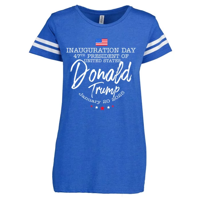 Donald Trump Won 2024 Election Inauguration Funny Gift Enza Ladies Jersey Football T-Shirt