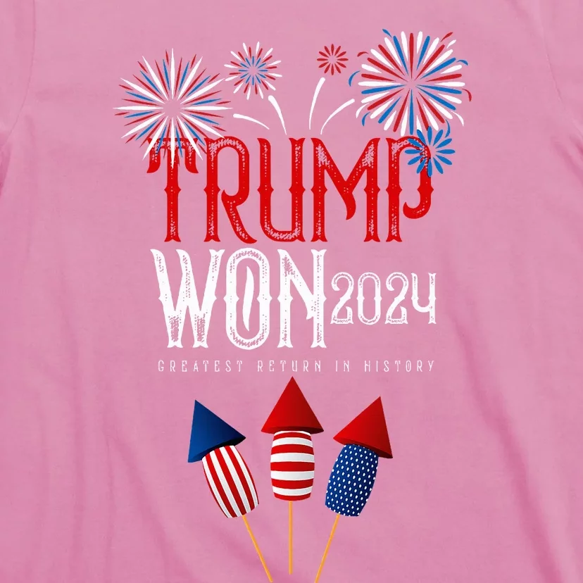 Donald Trump Won 2024 Election Inauguration T-Shirt