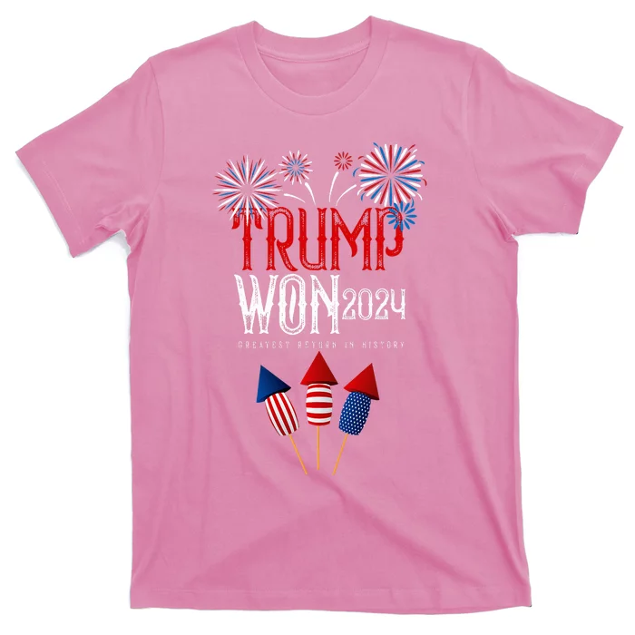 Donald Trump Won 2024 Election Inauguration T-Shirt