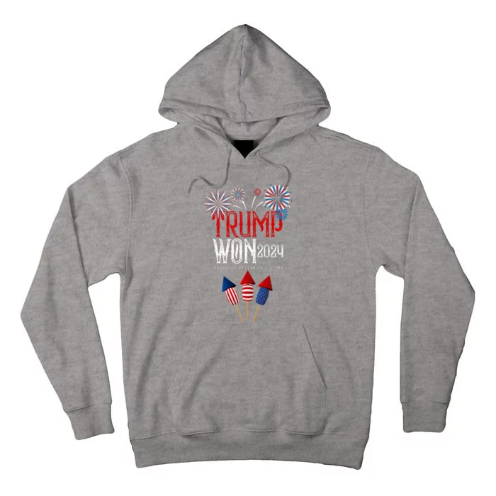 Donald Trump Won 2024 Election Inauguration Tall Hoodie